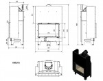Krbová vložka MBO 15 s výsuvným otváraním dvierok