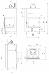 Kratki Krbová vložka MBZ 13 BS pravé presklenie s ohýbaným sklom