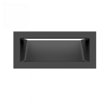 Mriežka LUFT 90×200 grafitová 45S SF - plytká