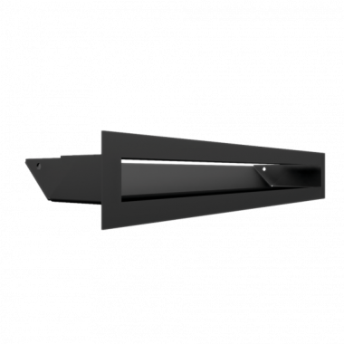 Mriežka LUFT 60×400 čierna 45S SF - plytká