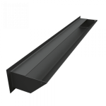 Mriežka LUFT 90×800 čierna 45S SF - plytká