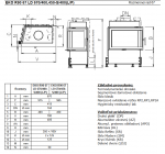 Kobok EKO R90-S/400  LD L/P 670/400 Teplovzdušná krbová vložka