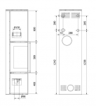 Kratki TORA L 8 povrchová úprava - NERO