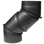 Nastaviteľné koleno 200mm/UNI s čistiacim otvorom