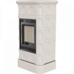 Kratki Kachľová piecka BLANKA 8 krémová lesklá