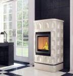 Kratki Kachľová piecka BLANKA 8 krémová lesklá